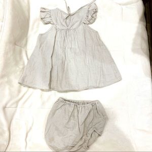 Fondly Girls Peplum top and Bloomers